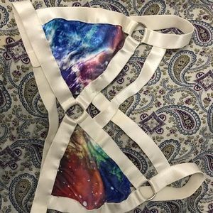 Unif Galaxy Harness Bralette size small